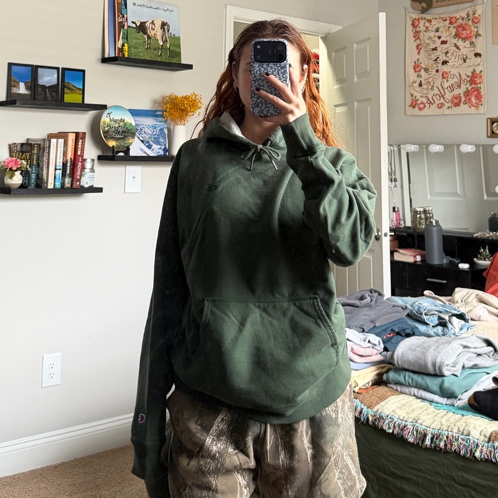 Champion Green Athletic Hoodie
